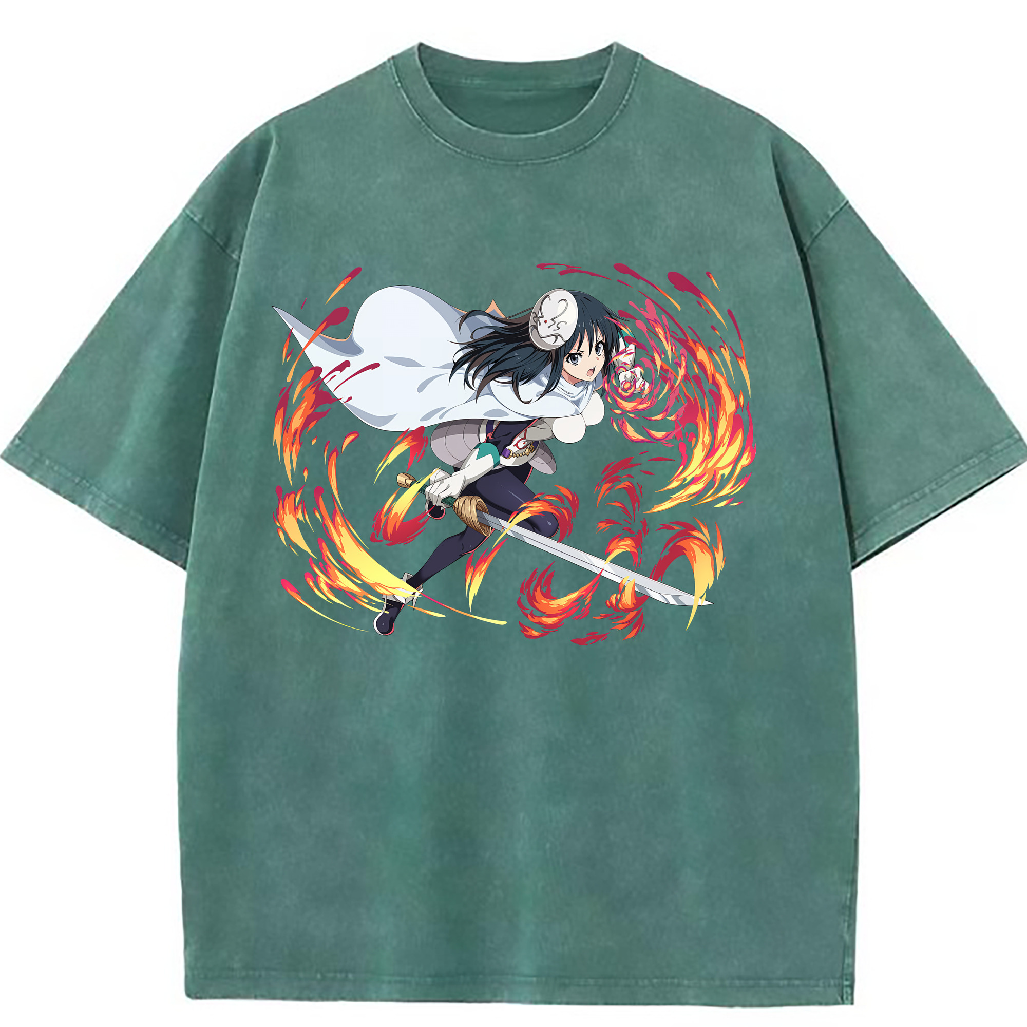 （画像用） 転スラ Regarding Reincarnated to Slime 綿100% ヴィンテージ風 半袖Tシャツ（フロントプリント）